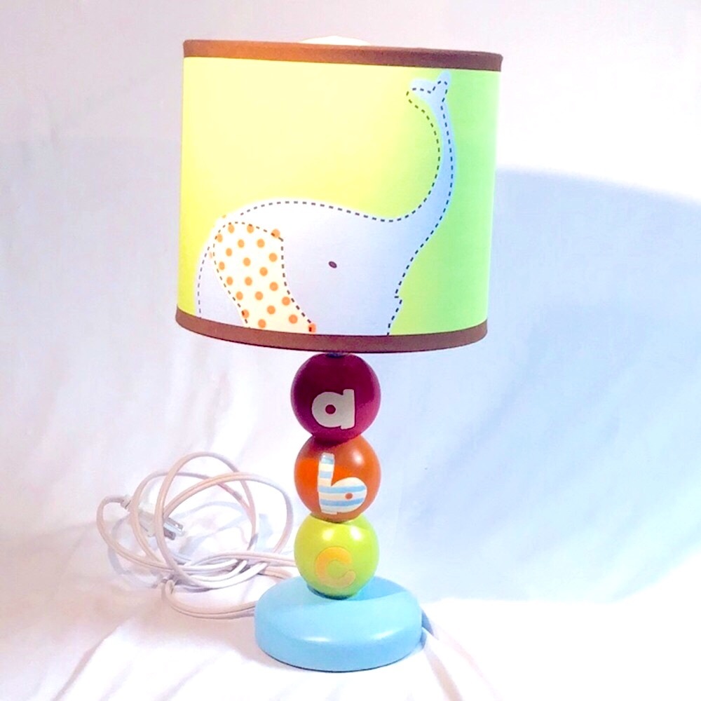 Nursery Lamp with Elephant Shade